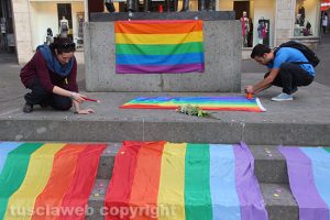 Viterbo - La veglia a piazza della Repubblica