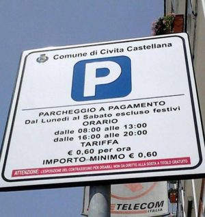 Parcheggio a pagamento a Civita Castellana