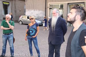 Viterbo - La veglia a piazza della Repubblica
