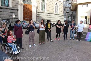 Viterbo - La veglia a piazza della Repubblica