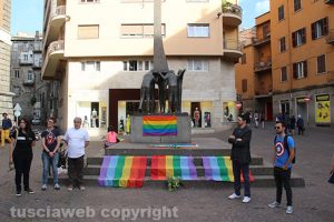 Viterbo - La veglia a piazza della Repubblica