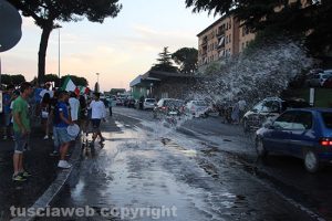Italia ai quarti, festa a Viterbo