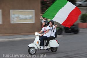 Italia ai quarti, festa a Viterbo