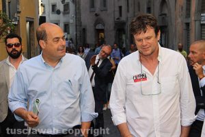 Viterbo - Caffeina - Nicola Zingaretti e Filippo Rossi