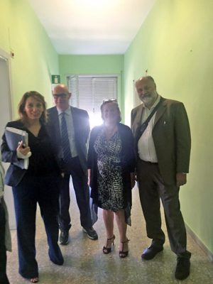 Il sopralluogo del sindaco Mazzola all'ospedale con Donetti e Valentini 