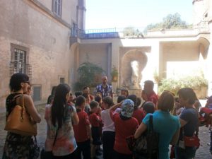 I ragazzi della scuola calcio a Villa Giustiniani 