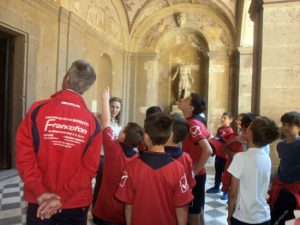 I ragazzi della scuola calcio a Villa Giustiniani 