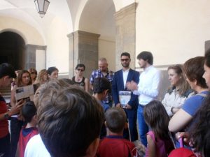 I ragazzi della scuola calcio a Villa Giustiniani 