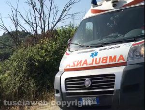 Un'ambulanza del 118