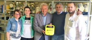 Defibrillatore al Tuscania volley