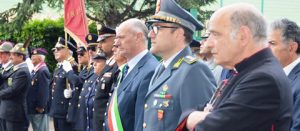 Il sindaco alla cerimonia della guardia di Finanza