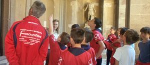 I ragazzi della scuola calcio a Villa Giustiniani