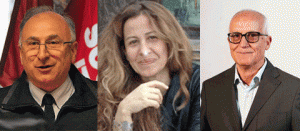 I nuovi sindaci: da sinistra Paolini (Montefiascone), Pellegrini (Proceno), Coppari (Vetralla), Ruggero Grassotti (Vitorchiano), Angelo Giuliani (Orte), Fabio Menicacci (Soriano), Mario Scarnati (Fabrica)