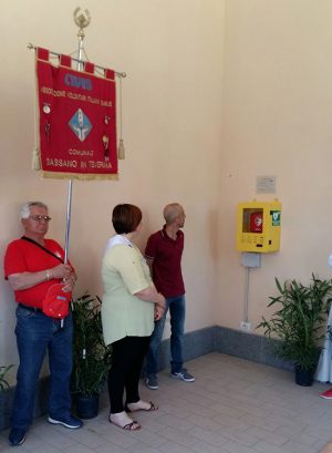 Bassano in Teverina - La consegna del defibrillatore all'Avis