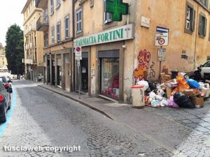 Viterbo - Cumulo di rifiuti in via delle Piagge