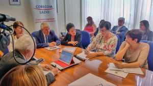 Roma - La firma del protocollo "Donne e media"