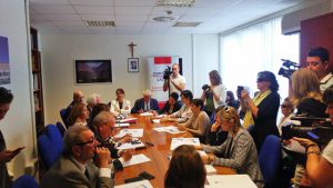 Roma - La firma del protocollo "Donne e media"