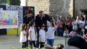 Monterosi - La Polizia alla recita di fine anno della scuola dell'infanzia