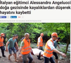 Docente morto in Turchia - La notizia dal quotidiano Karar