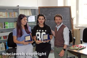 Viterbo - Premio Alessandro Vismara - Le seconde classificate con Massimiliano Vismara
