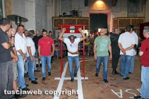 Viterbo - Santa Rosa - Le prove di portata dei facchini