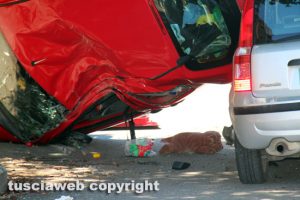 Viterbo - Incidente a Santa Barbara 