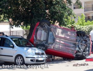 Viterbo - Incidente a Santa Barbara 