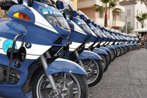 Le moto della polizia