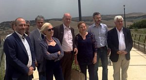 Lidia Ravera in visita a Tarquinia