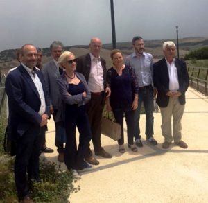 Lidia Ravera in visita a Tarquinia