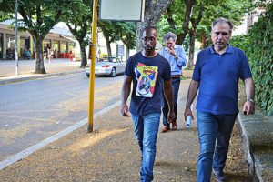 Guede torna in carcere accompagnato dall'avvocato Ballarini e dal coordinatore del gruppo Csc Mariani