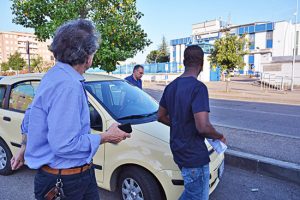 Guede torna in carcere accompagnato dall'avvocato Ballarini e dal coordinatore del gruppo Csc Mariani