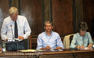 Viterbo - Consiglio comunale - Michelini, Tofani e Saraconi