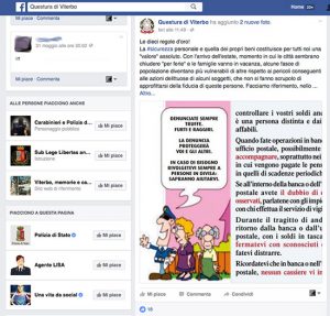 Polizia - La pagina Facebook della questura