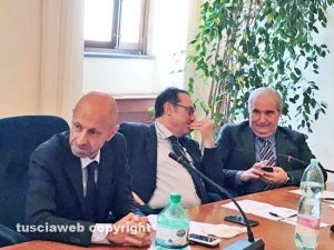 Il rettore Ruggieri, Marco Mancini e Giuseppe Fioroni