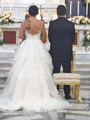 Sara Celestini ed Emanuele Piselli sposi