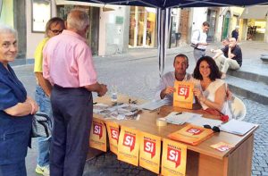 Viterbo - Referendum - Costituzionale - Gazebo Pd