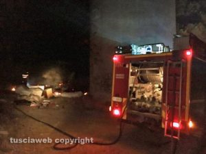 Civitavecchia - L'intervento dei pompieri in zona Boccelle