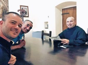 Don Emanuele Germani, Rodolfo Valentino ad Assisi con padre Giovanni