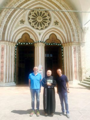 Don Emanuele Germani, Rodolfo Valentino ad Assisi con padre Giovanni