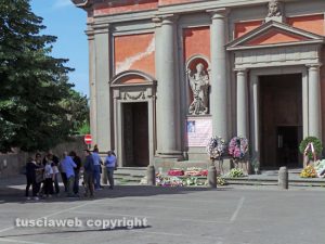 Viterbo - I funerali di Nadia Benedetti alla Trinità