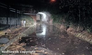 Capranica - Via Annibale Caro allagata