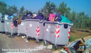 Viterbo - L'isola ecologica su strada Montigliano