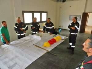 Il capo del corpo nazionale dei vigili del fuoco, Gioacchino Giomi a Viterbo 