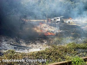 Fabrica di Roma - Incendio all'ex stazione