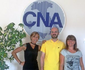 Cna sostenibile - Area formazione: da sinistra Romanelli, Piermertini e Bellone