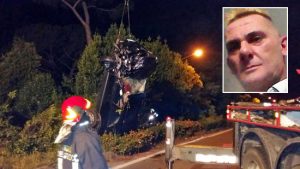 L'incidente sull'Aurelia - In alto a destra Moreno Polidori