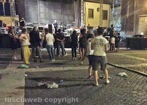 Viterbo - Piazza san Lorenzo dopo il concerto