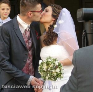 Viterbo - Matteo Borghetto ed Elisa Santi sposi