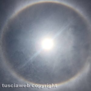 Tarquinia - Saline - L'arcobaleno circolare intorno al Sole - Foto Alessandro Magrini